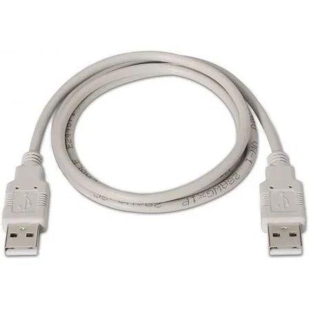 AISENS - CABLE USB 2.0, TIPO A/M-A/M, BEIGE, 1.0M